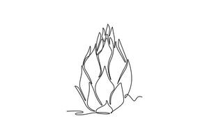 Fruits concept. Single line draw design graphic illustration. vector