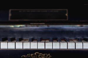 Beautiful piano background are set by the window in the morning waiting for the pianist to come to practice in the morning to reduce the mistake of having to perform the piano performance at a concert photo