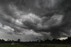 The rain clouds that are forming above the sky are rain clouds of the storms that are bringing moisture into the seasonal areas. The background of the sky is full of black clouds from thunderstorm photo