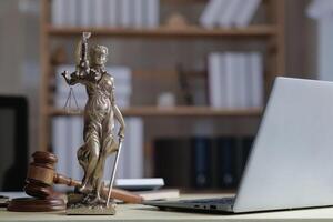 statue of god Themis Lady Justice is used as symbol of justice within law firm to demonstrate truthfulness of facts and power to judge without prejudice. Themis Lady Justice is of justice photo