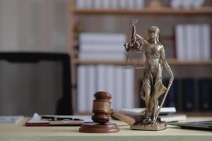 statue of god Themis Lady Justice is used as symbol of justice within law firm to demonstrate truthfulness of facts and power to judge without prejudice. Themis Lady Justice is of justice photo