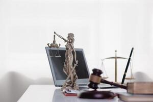 statue of god Themis Lady Justice is used as symbol of justice within law firm to demonstrate truthfulness of facts and power to judge without prejudice. Themis Lady Justice is of justice photo