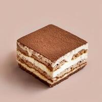 Scrumptious Tiramisu Cake with Layers of Sweet Creamy Filling photo