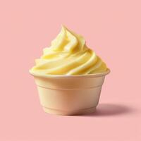 Scrumptious Delight A PicturePerfect Frozen Yogurt Treat in a Cup photo