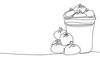 Trash bin one line continuous. Trash bin line art. Hand drawn art. vector
