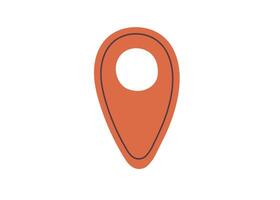 GPS, Map pointer, location mark, pin point of place, location pin or navigation mark, pin point, location marker, landmark for map sticker, place mark, indicator, navigation flat illustration. vector