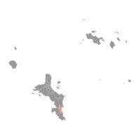 Anse Royale district map, administrative division of Seychelles. illustration. vector
