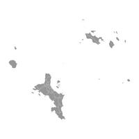 Roche Caiman district map, administrative division of Seychelles. illustration. vector