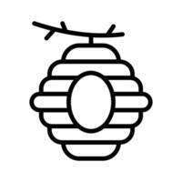 An icon of the beehive symbolizes honey production, bees, pollination, and nature conservation efforts. vector