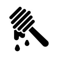 A tool used for drizzling honey, honey dipper icon design vector
