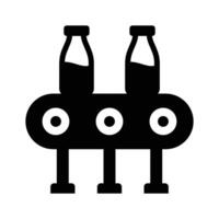 Conveyor belt icon design, milk production vector