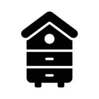 An icon of the beehive symbolizes honey production, bees, pollination, and nature conservation efforts. vector
