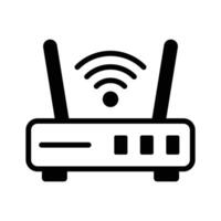 A device that provides wireless internet connectivity for home or office networks. vector