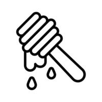 A tool used for drizzling honey, honey dipper icon design vector