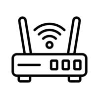 A device that provides wireless internet connectivity for home or office networks. vector