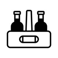 Bottles crate design, premium quality icon vector