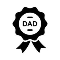 Best dad badge icon design isolated on white background vector
