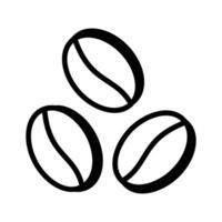 Visually perfect icon of coffee beans in trendy modern style vector