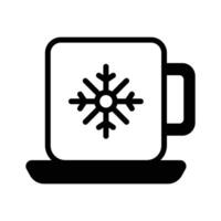 A cup of cold coffee icon in modern style, ready to use vector