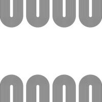 Abstract black lines circles on a white background frame, Linear curls path banner template vector