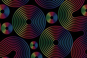 Sound waves equalizer spectrum abstract background, Radio frequency Circle audio waves. illustration design elements vector