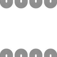 Abstract black lines circles on a white background frame, Linear curls path banner template vector