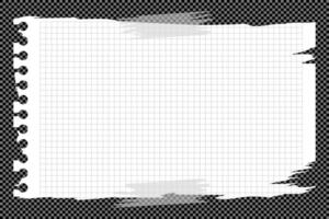 Torn sheet paper empty style vector