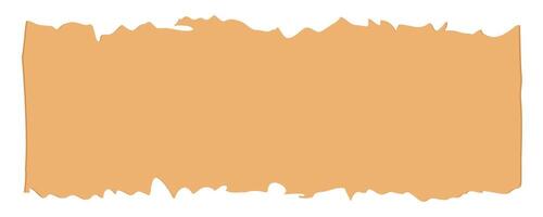 Torn paper edges rectangle shape vector
