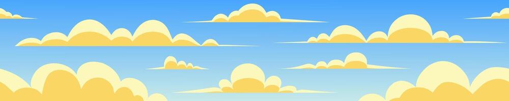 Sky clouds pattern illustration vector