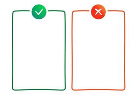 Do and Dont infographic template frame vector