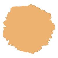 Torn paper edges circle shape vector