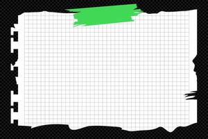 Torn sheet paper empty style vector