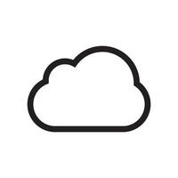 Cloud icon design template vector