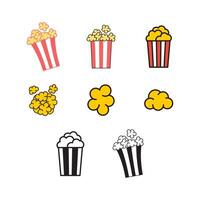 popcorn icon symbol template for graphic and web design collection logo illustration vector