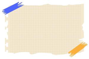 Torn sheet paper empty style vector