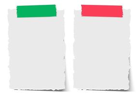 Torn sheet paper empty style vector