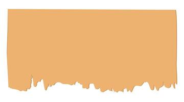 Torn paper edges rectangle shape vector