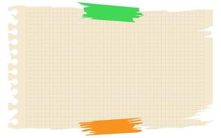 Torn sheet paper empty style vector