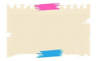 Torn sheet paper empty style vector