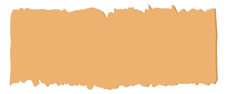 Torn paper edges rectangle shape
