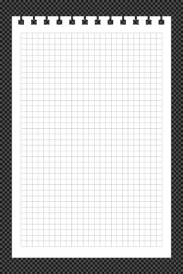 Sheet paper empty style checkered background