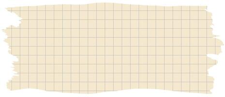 Torn paper edges checkered background vector