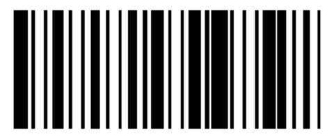 Barcode black color isolated on background vector