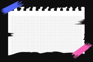 Torn sheet paper empty style vector