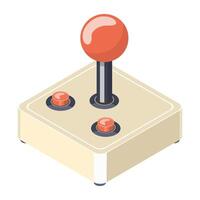 Vintage game console controller, gamepad, joystick for a trip down gaming memory lane vector