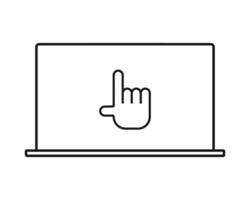 National Day of Unplugging. Turn off devices. Line flat symbol vector