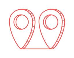 Point on map icon. We Have Moved vector