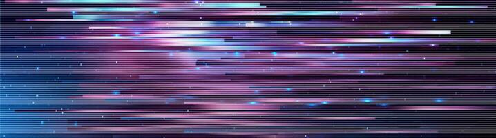 Trendy glitch pattern on dark background. Abstract geometric elements vector