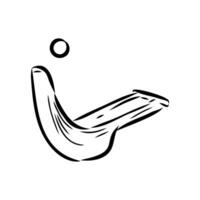 Basque pelota sketch vector