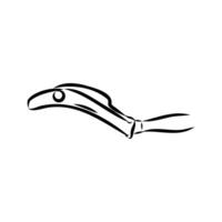 Basque pelota sketch vector